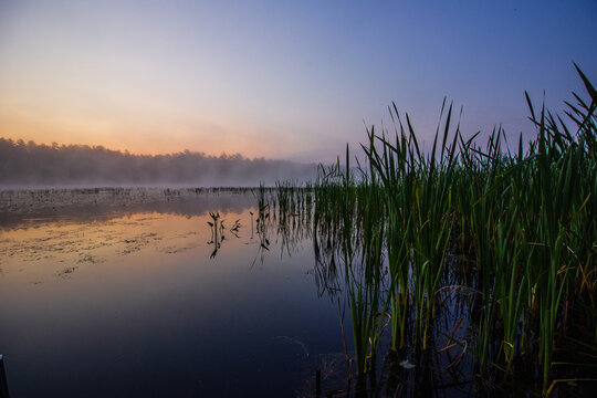 Sunrise On Songo Pond In Bethel, Maine