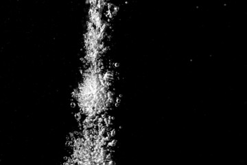 Obraz premium Water bubbles texture on black background