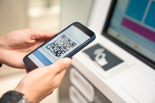 QR Code On Phone Screen