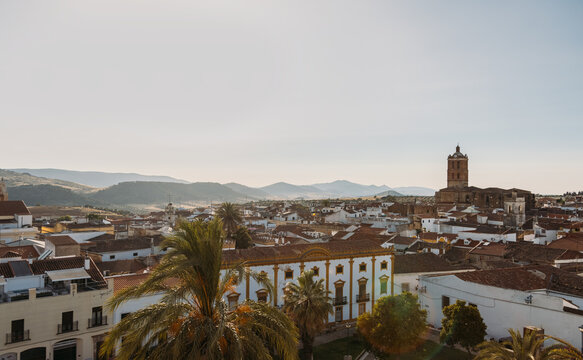 Cityscape of old town in mountains