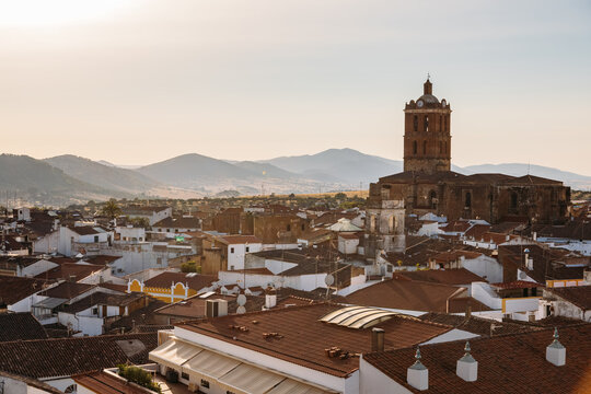 Cityscape of old town in mountains