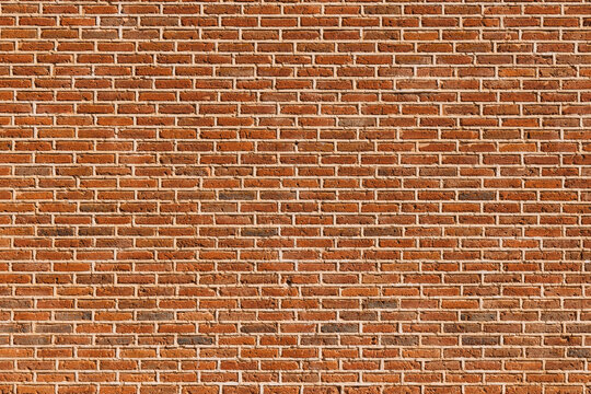 Brick wall background in city