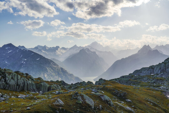 Swiss mountain panorama