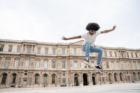 Guy Performing Trick With Skateboard 