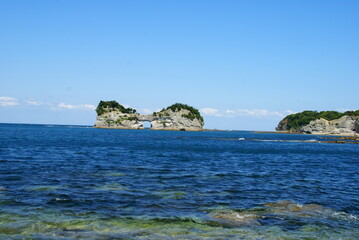 Naklejka premium 円月島