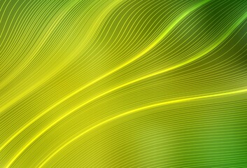 Light Green, Yellow vector glossy abstract layout.