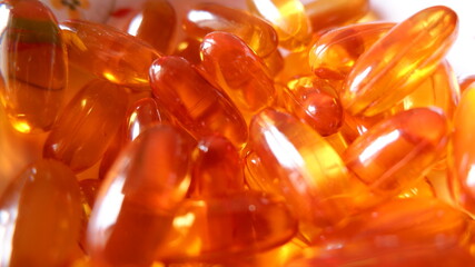 Closeup view of Omega pills