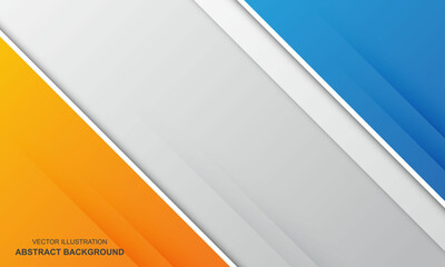 Abstract background white white orange and blue color