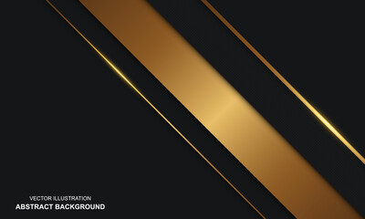 Modern abstract background black dop with golden luxury