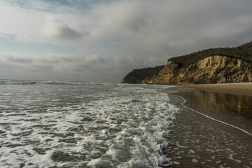 beautiful landscape of clouds over the pacific ocean