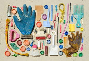 Plastic Beach Pollution Arrangement