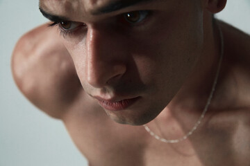 Close Up Portrait of Young Handsome Men