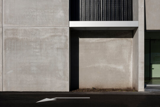 concrete facade