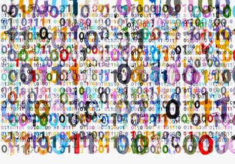Binary Code Big Data Illustration