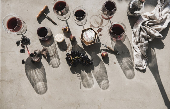 Red wine tasting