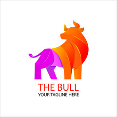 the bull colorful logo