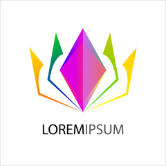 colorful logo mascot template