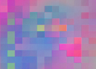 Holographic Mosaic Illustration