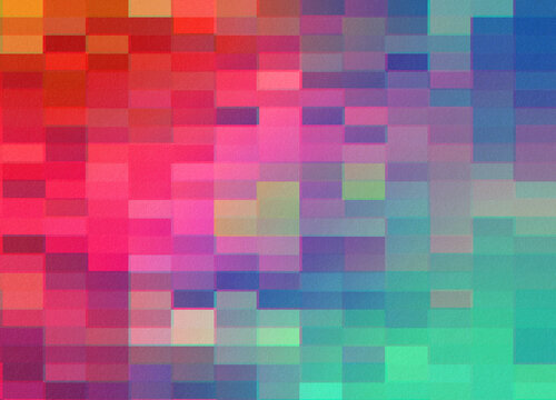 Colorful Pixel Glitch Art