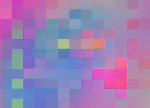 Holographic Mosaic Illustration