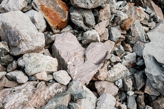 Heart shape stone on the ground