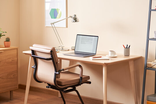 Contemporary workspace of freelancer