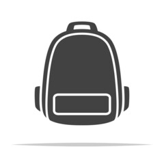 Obraz premium Backpack icon transparent vector isolated