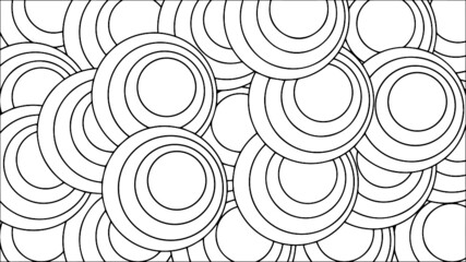 Blackj and white seamless pattern with circles, Gift Wrap