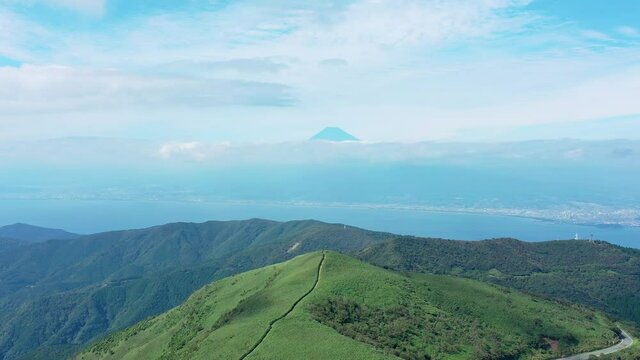 山・富士山・ドローン・空撮
