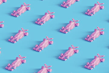 Pink race car