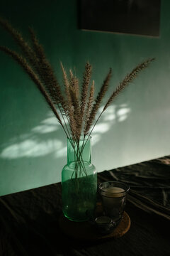Vase With A Dried Plant