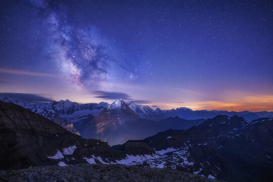 A magical night in the alps