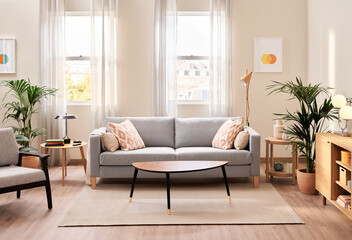 Beautiful home modern interior.