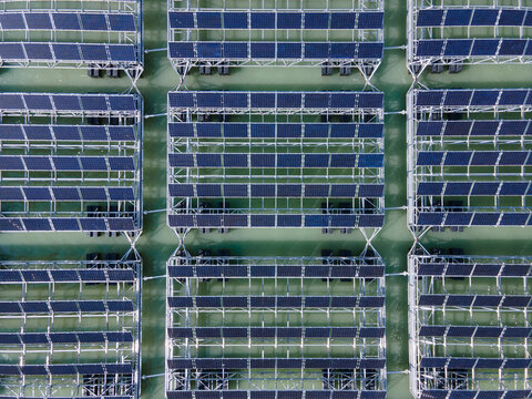 floating solar panels, renewable energy