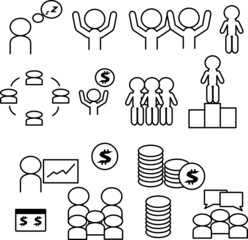 social network concept icon design