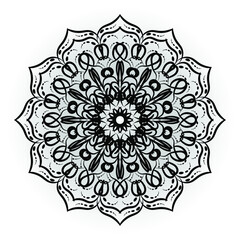 Vector round abstract circle. Mandala style. EPS 10