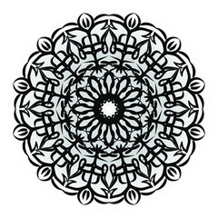 Vector round abstract circle. Mandala style. EPS 10
