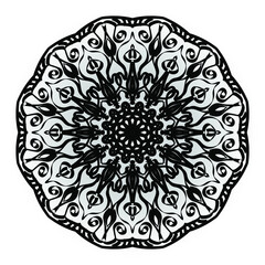Vector round abstract circle. Mandala style. EPS 10