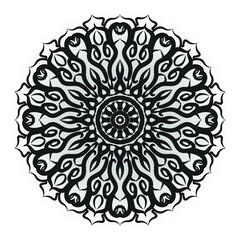 Vector round abstract circle. Mandala style. EPS 10