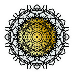 Vector round abstract circle. Mandala style. EPS 10