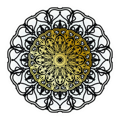 Vector round abstract circle. Mandala style. EPS 10