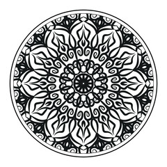 Vector round abstract circle. Mandala style. EPS 10