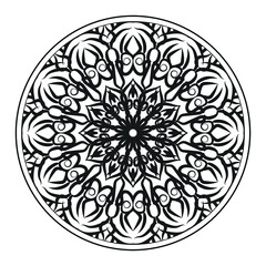 Vector round abstract circle. Mandala style. EPS 10