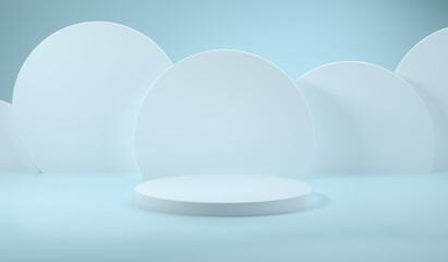 3d rendering podium platform