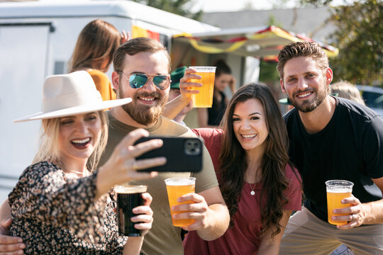 Beer: Friends Take Selfie Together