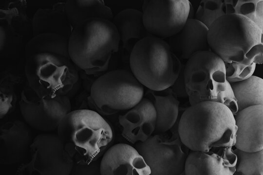 Skulls background for Halloween
