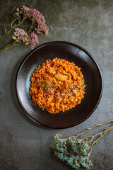 Korean fried rice with aged kimchi, 'mugeunji bokkeumbap'