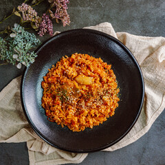 Korean fried rice with aged kimchi, 'mugeunji bokkeumbap'