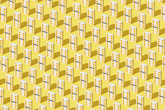 Seamless pattern of dominoes