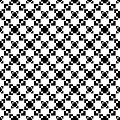 Vector seamless black and white geometric pattern.